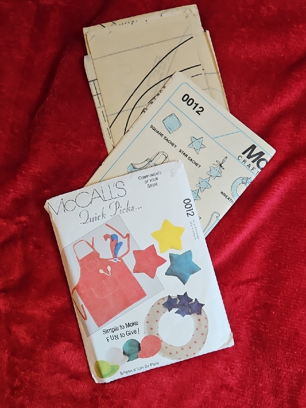 McCALL'S Uncut Craft Sewing Pattern Pack - Picture 3 of 3